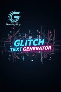 Glitch Text Generator