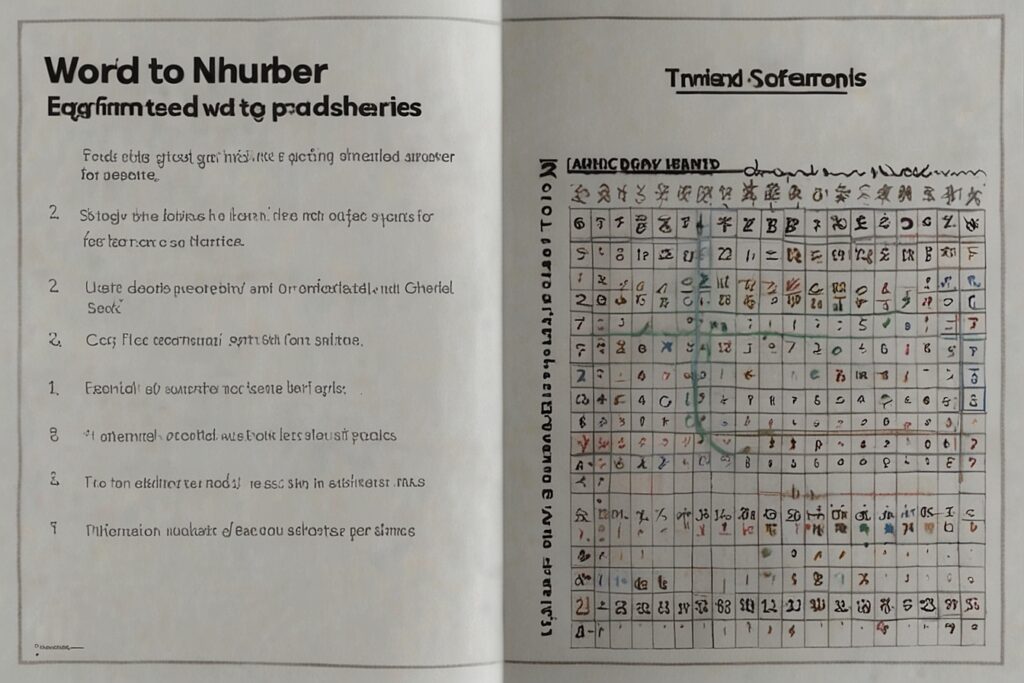 Worksheet example converting twenty-five into the digit 25 for number recognition practice.