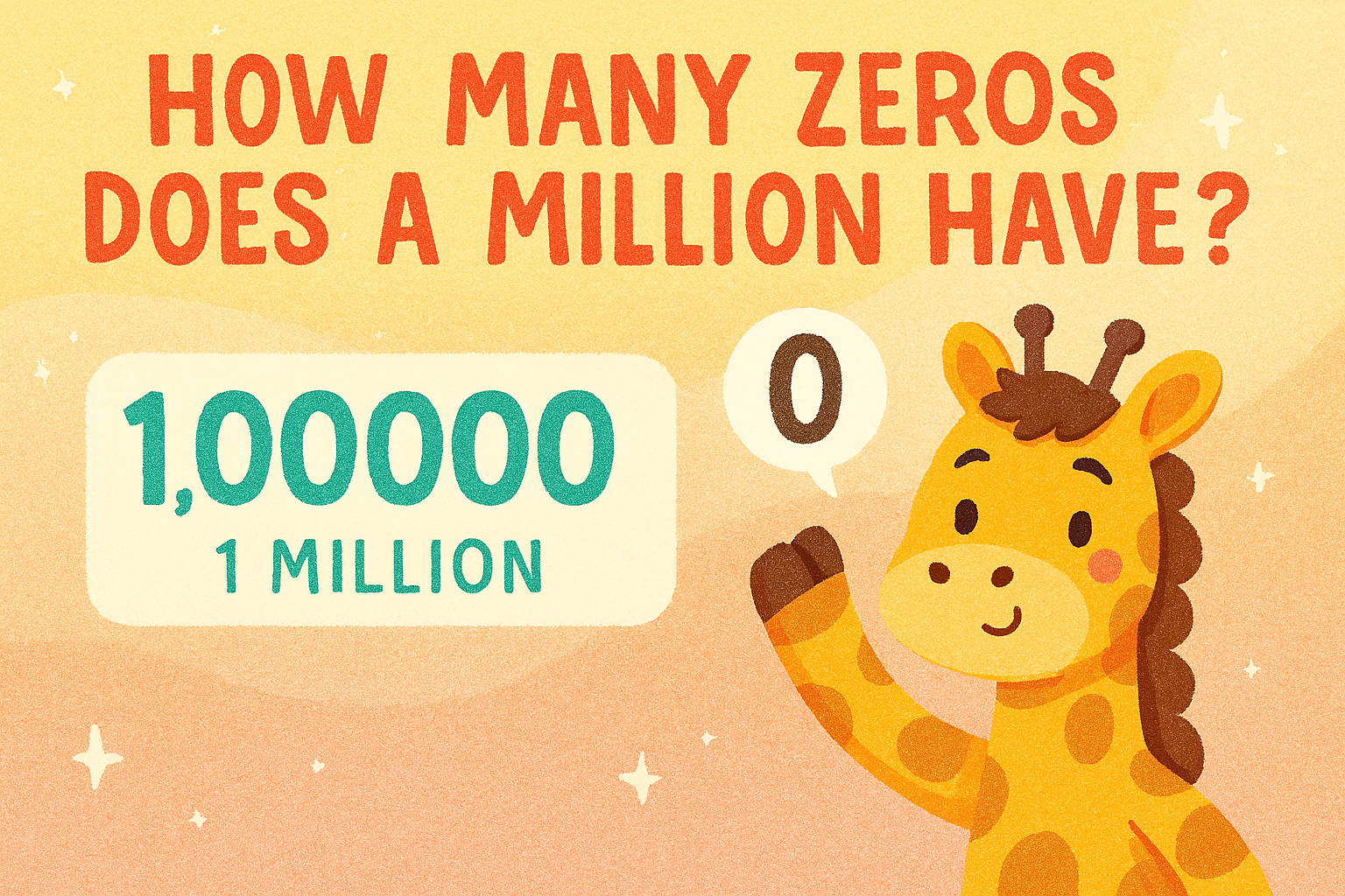 How many zeros does a million have