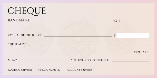 Void cheque highlighting key banking information for secure use
