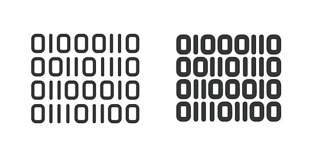 Digital binary numbers representing zeros and number systems
