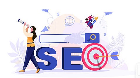 Professional illustration of search engine optimization services improving website rankings and online visibility