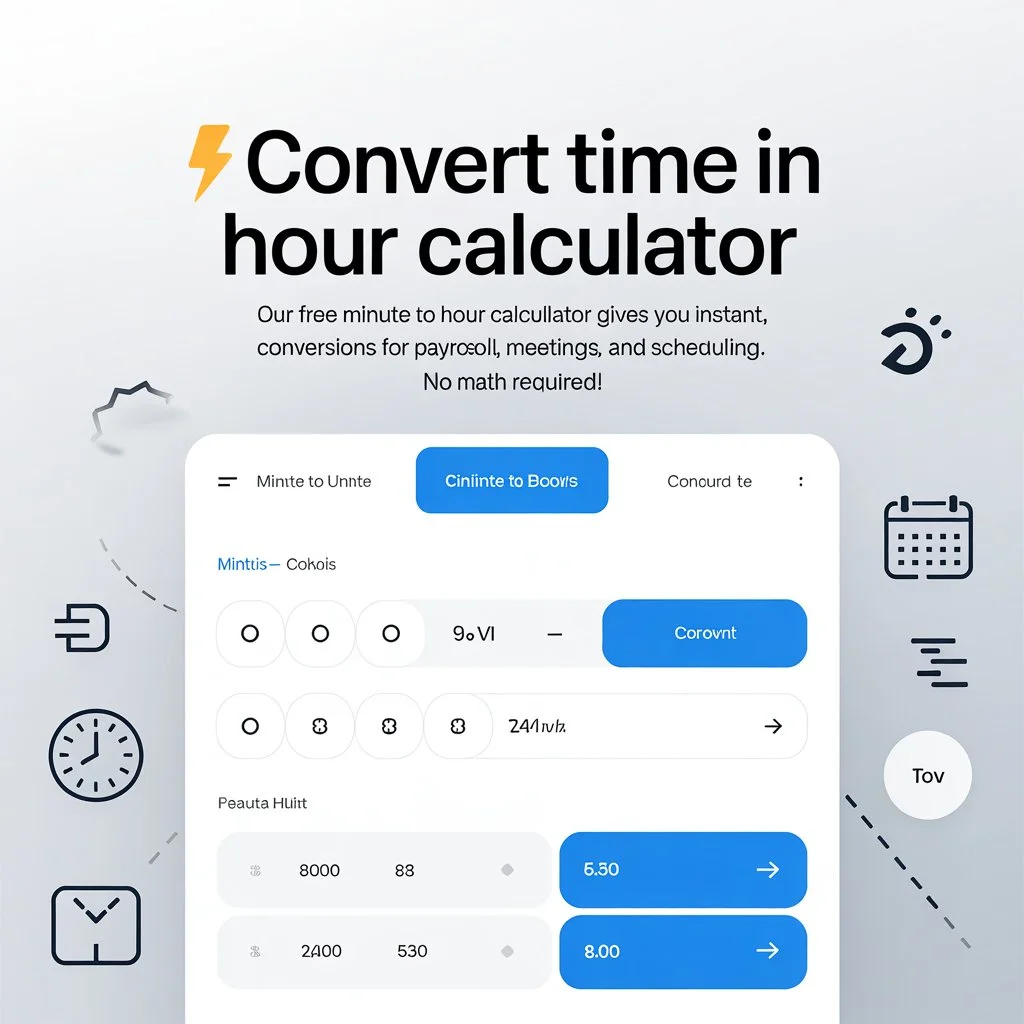 Minute to Hour Converter